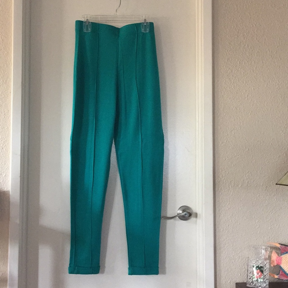 Cobalt Green Stretch Pants